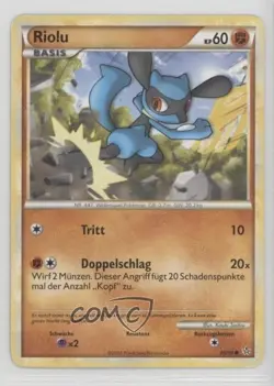 Riolu German Pokemon HeartGold & SoulSilver Unleashed #60 2010 - Image 1
