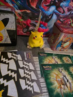 Huge Pokemon TCG Accessories Lot Charizard, Pikachu, Eevee, Pins & Figures - Image 4