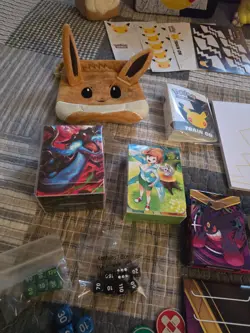 Huge Pokemon TCG Accessories Lot Charizard, Pikachu, Eevee, Pins & Figures - Image 5