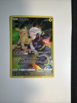 TCG Pokemon Pikachu TG05/TG30 Lost Origin Trainer Gallery Holo Near Mint/Mint - Image 1