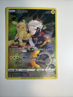 TCG Pokemon Pikachu TG05/TG30 Lost Origin Trainer Gallery Holo Near Mint/Mint - Image 2