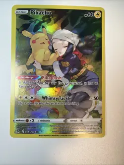 TCG Pokemon Pikachu TG05/TG30 Lost Origin Trainer Gallery Holo Near Mint/Mint - Image 3