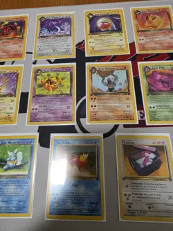 VINTAGE Pokemon Team ROCKET Complete 1st Edition Common/ Uncommon Set - Image 5