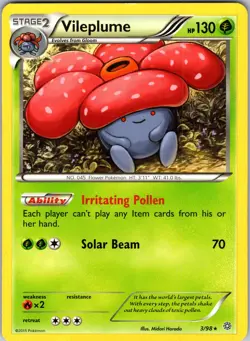 Vileplume 3/98 XY - Ancient Origins Pokemon TCG LP - Image 1