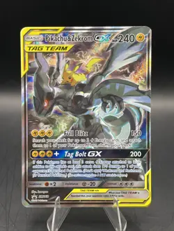 Pikachu & Zekrom GX SM168 Sm Holo Pokemon TCG - Image 1