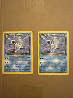 Dark Blastoise - 20/82 - Rare - Team Rocket Pokemon - MP - 2 Card Lot - Image 1