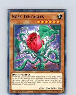 Yu-Gi-Oh TCG Rose Tentacles LDS2-EN095 1st Edition Regular Common Card NM - Image 1