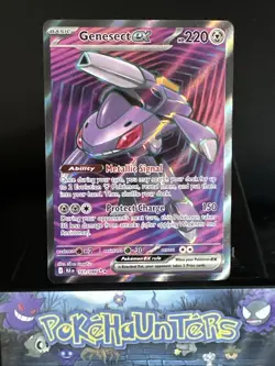 Pokemon Card Genesect ex 161/086 Black Bolt Ultra Rare Full Art NM - Image 1