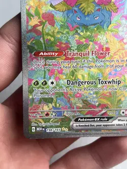 Pokemon TCG Scarlet & Violet 151 Venusaur EX SIR Holo Card 198/165 - Image 4