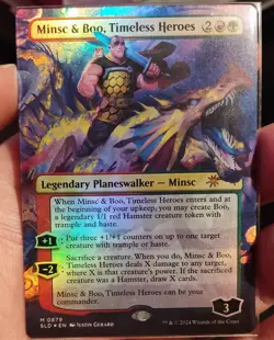 Magic: The Gathering Minsc & Boo, Timeless Heroes Collectible Card - Image 1