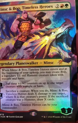 Magic: The Gathering Minsc & Boo, Timeless Heroes Collectible Card - Image 4