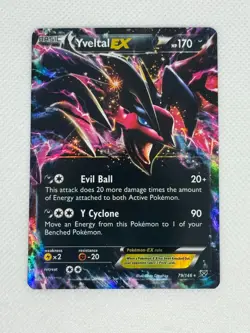 Pokemon TCG Yveltal EX 79/146 XY Base Set Ultra Rare Holo Foil Vintage Card - Image 1