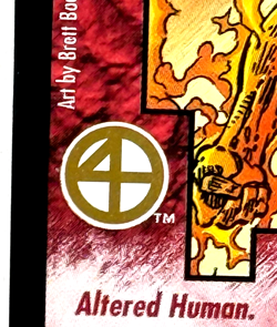 Human Torch Wildstorms CCG Ultra Rare GOLD Chase Card 1995 IMAGE UNIVERSE Marvel - Image 2