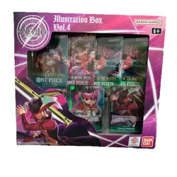 One Piece Card Game Illustration Box Vol 4. (4 Boosters / New Factory Sealed) - Image 1