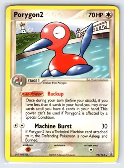 Porygon2 25/113 2006 EX Delta Species Pokemon Card Nintendo Non Holo Rare - Nm - Image 1