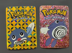 Poliwag Poliwhirl #60 #61 Vending Prism Holo Sticker Card 2000 Pokemon - Image 1