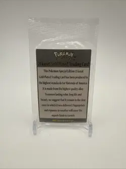 Pokemon #150 MEWTWO Certificate of Authenticity for Gold Card 1999 Sealed. - Image 2