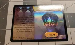 Harry Potter Trading Card Game TCG Harry Potter Wizard Foil 8/116 Rare Foil 2001 - Image 1