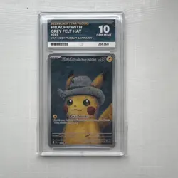ACE 10 Pikachu With Grey Felt Hat - Van Gogh Museum Promo Pokemon Card - Image 1