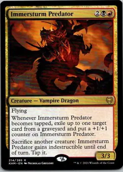 Immersturm Predator KHM Kaldheim 214 normal rare MTG NM - Image 1