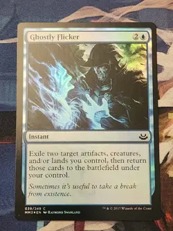 MTG Ghostly Flicker - MM3 NM FOIL - Image 1