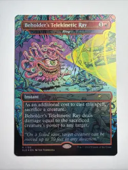 Beholder's Telekinetic Ray - Fling (Rainbow Foil) Secret Lair Drop Foil - Image 1