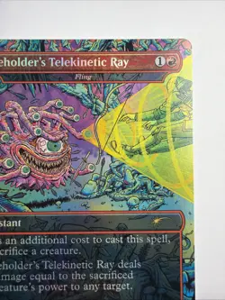 Beholder's Telekinetic Ray - Fling (Rainbow Foil) Secret Lair Drop Foil - Image 3