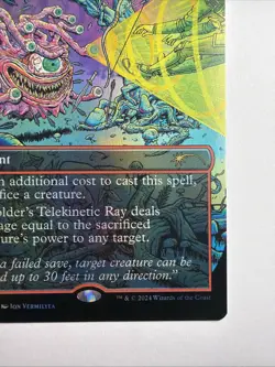 Beholder's Telekinetic Ray - Fling (Rainbow Foil) Secret Lair Drop Foil - Image 4