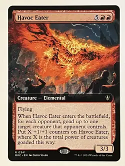 Havoc Eater (Extended Art) Commander: Murders at Karlov Manor Non-Foil MTG NM - Image 1