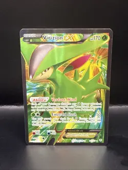Pokemon TCG Virizion-EX Plasma Blast Holo Card 96/101 Full Art Ultra Rare - Image 2