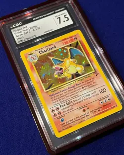 CGC 7.5 Charizard Holo #4 Base Set 2 2000 Pokemon - Image 2