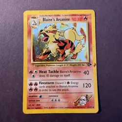 Pokemon TCG - Blaine's Arcanine - 1/132 - Holo - Gym Challenge - Image 1