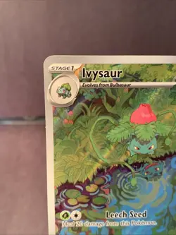 Pokemon TCG SV: 151 MEW Ivysaur 167/165 Illustration Rare Full Art Holo NM - Image 2