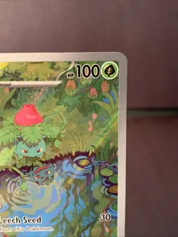 Pokemon TCG SV: 151 MEW Ivysaur 167/165 Illustration Rare Full Art Holo NM - Image 3