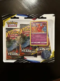 Pokemon TCG: Sun & Moon - Team Up 3 Pack Blister (Deoxys) - Image 1