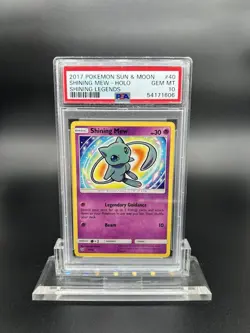 2017 Pokemon Shining Mew Holo Shining Legends 40/73 PSA 10 GEM MINT Shiny - Image 1