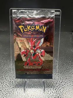 Pokemon TCG Neo Discovery Booster Pack Open/Empty Scissor - Image 1