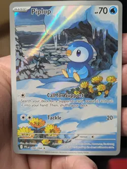 Pokemon TCG - Piplup 98/94 - Phantasmal Flames Illustration Rare - NM - Image 1