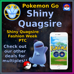 Shiny Quagsire - Hat - Pokemon GO Fashion Week - Pokemon Mini P T C - 50k! - Image 1