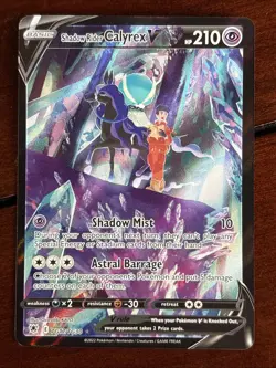 Pokemon Astral Radiance Shadow Rider Calyrex V TG17/TG30 Trainer Gallery Holo - Image 1