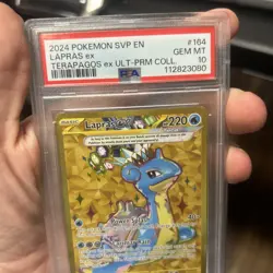 2024 POKEMON SVP PROMO TERAPAGOS EX ULTRA-PREMIUM COLL #164 LAPRAS EX PSA 10 - Image 4