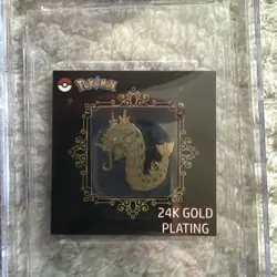 24k Gold Plated Pokemon Gyarados Sticker Pack Fresh - Image 2