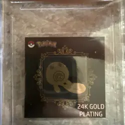24k Gold Plated Pokemon Gyarados Sticker Pack Fresh - Image 5