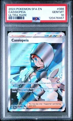 2024 Pokemon Sfa En-Shrouded Fable #086 Cassiopeia Ultra Rare PSA 10 - Image 1