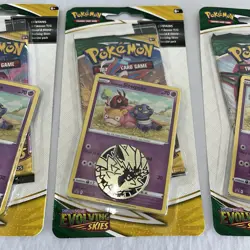 Pokemon TCG 4 Evolving Skies Checklane Blister Eevee Promo Sealed - Image 4