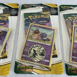 Pokemon TCG 4 Evolving Skies Checklane Blister Eevee Promo Sealed - Image 5