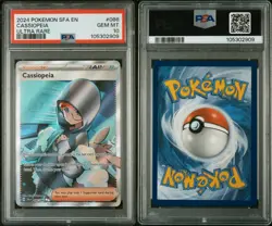 PSA 10 Cassiopeia 086/064 Shrouded Fable Full Art Supporter Pokemon - Image 2