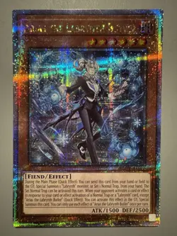 YUGIOH ARIAS THE LABRYNTH BUTLER ASIA ENGLISH EDITION AGOV-AE017 25TH FOIL QCSR - Image 1