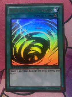 Yu-Gi-Oh! Mystical Space Typhoon Ghost Gold Rare Limited Edition LP - Image 1