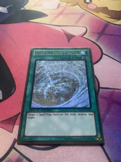 Yu-Gi-Oh! Mystical Space Typhoon Ghost Gold Rare Limited Edition LP - Image 3